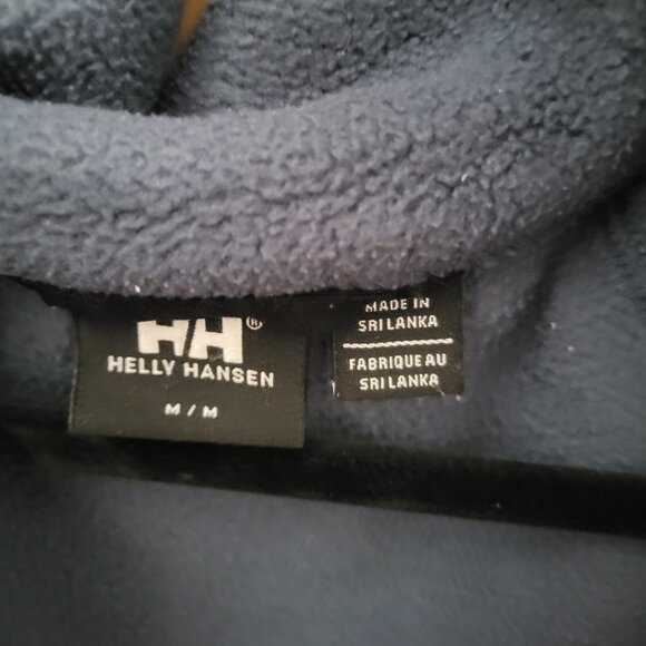 Helly Hansen Unisex Blue and Grey Zip Fleece (Medium) - Picture 4 of 5